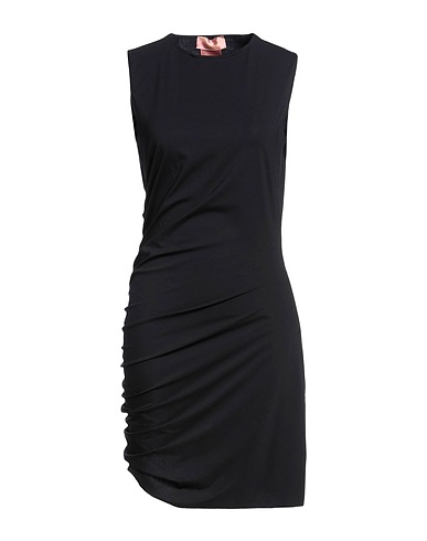 AMINA MUADDI Kurzes Kleid Schwarz 78% Modal, 22% Elastan