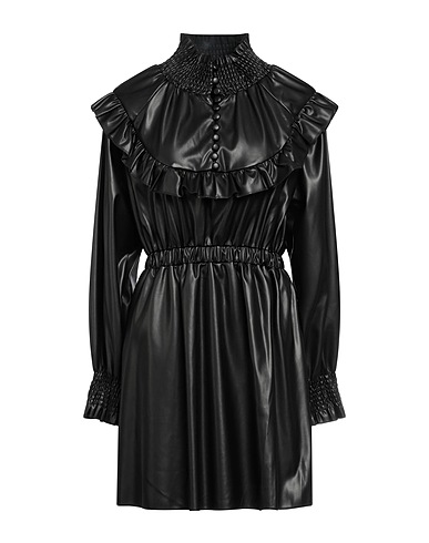 TPN Kurzes Kleid Schwarz 100% Polyurethan