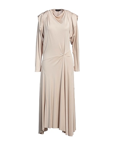 ISABEL MARANT Midi dress Beige 77% Viscose, 23% Silk
