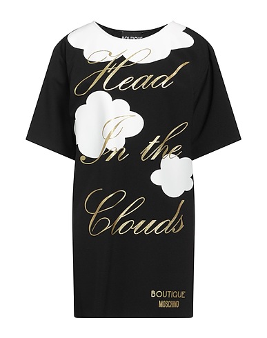 BOUTIQUE MOSCHINO Short dress Black 94% Polyester, 6% Elastane