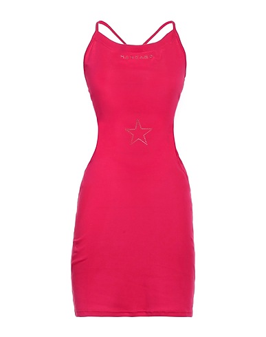 MANGANO Short dress Fuchsia 100% Cotton