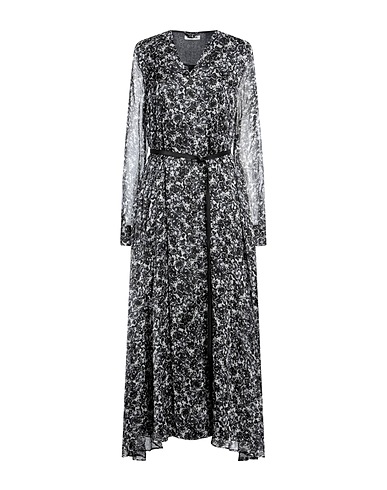 MAX & MOI Long dress Black 100% Silk