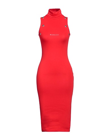 MANGANO Midi dress Red 100% Cotton
