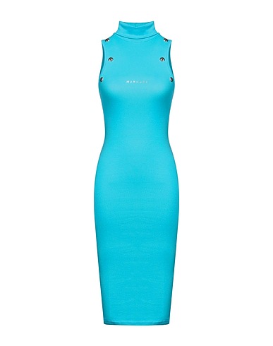 MANGANO Midi dress Turquoise 100% Cotton