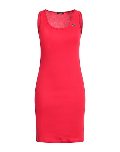 MANGANO Short dress Red 100% Cotton