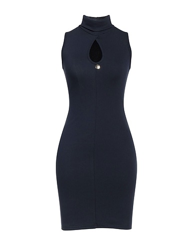 MANGANO Vestito corto Blu notte 100% Cotone