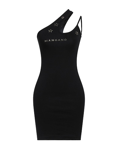 MANGANO Vestito corto Nero 100% Cotone