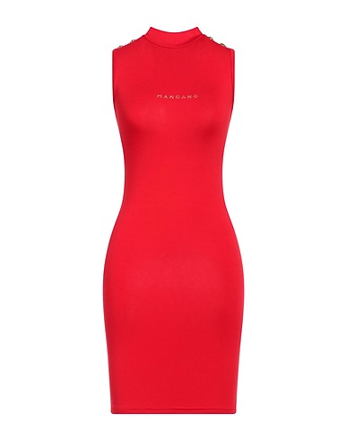 MANGANO Short dress Red 100% Cotton