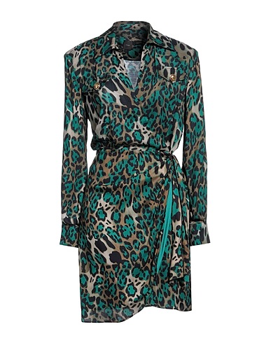 PINKO Shirt dress Emerald green 100% Viscose