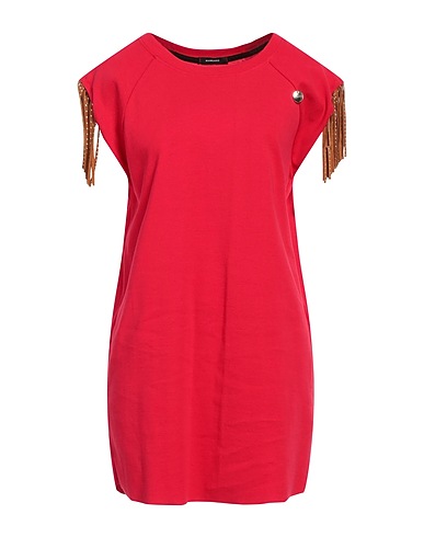 MANGANO Short dress Red 100% Cotton