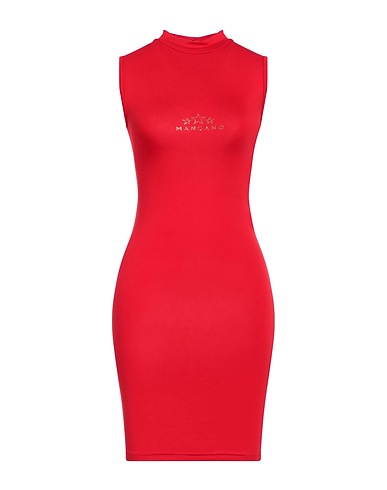 MANGANO Short dress Red 100% Cotton