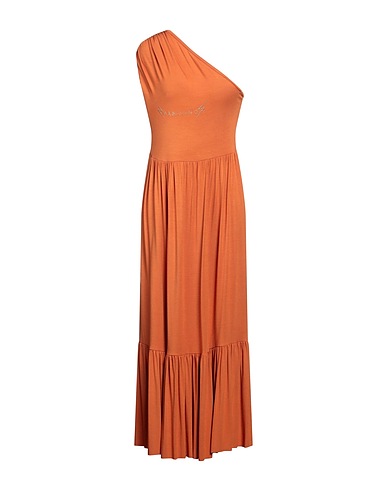 MANGANO Long dress Rust 100% Cotton