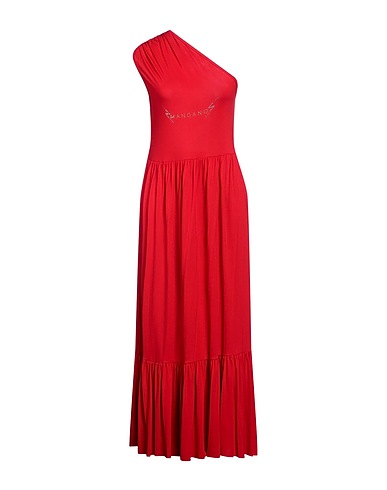 MANGANO Long dress Red 100% Cotton