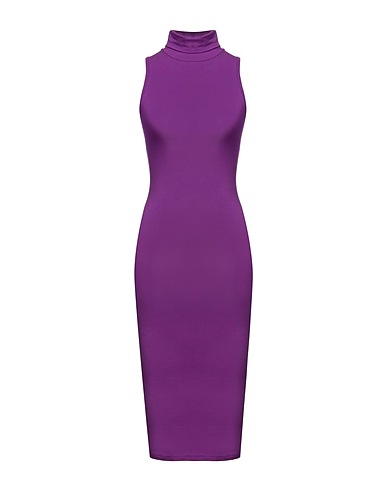MANGANO Vestito midi Malva 100% Cotone