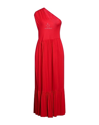 MANGANO Vestido largo Rojo 100% Algodón