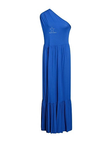MANGANO Vestido largo Azul eléctrico 100% Algodón