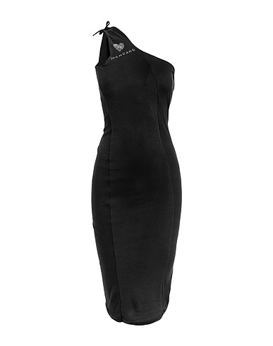 MANGANO Vestito midi Nero 100% Cotone