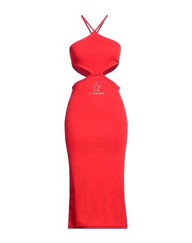 MANGANO Midi dress Red 100% Cotton