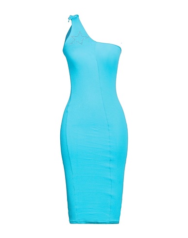 MANGANO Vestito midi Azzurro 100% Cotone