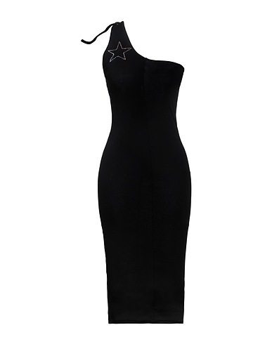 MANGANO Vestito midi Nero 100% Cotone
