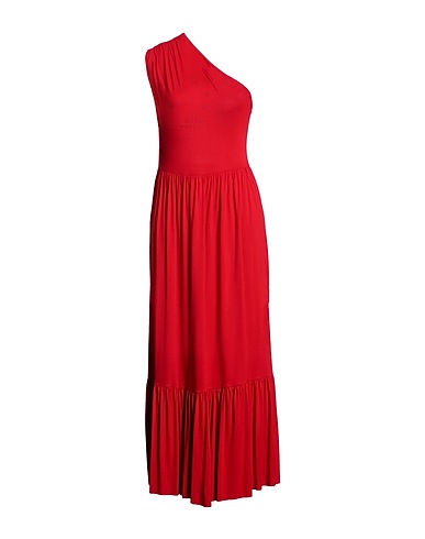 MANGANO Vestito midi Rosso 100% Cotone