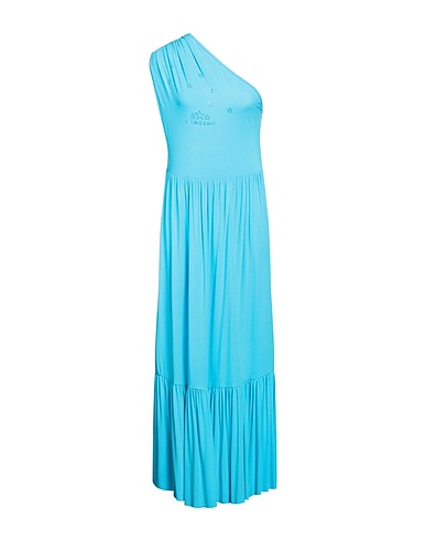 MANGANO Vestito midi Azzurro 100% Cotone