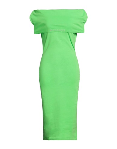MANGANO Midi dress Light green 100% Cotton