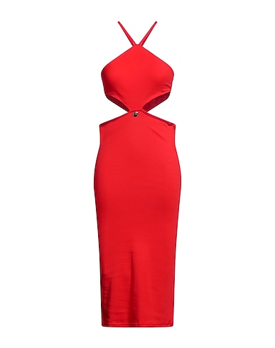 MANGANO Midi dress Red 100% Cotton