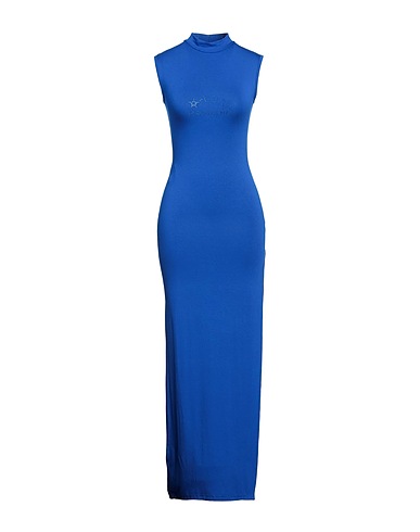 MANGANO Vestito lungo Blu chiaro 100% Cotone