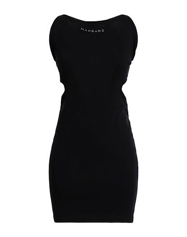 MANGANO Sheath dress Black 100% Cotton
