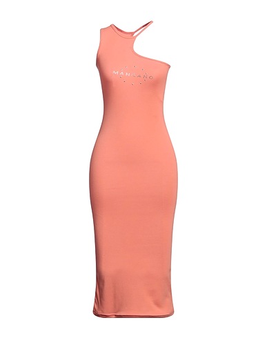 MANGANO Midi dress Salmon pink 100% Cotton