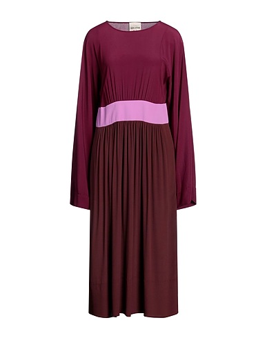 SEMICOUTURE Midi dress 65% Acetate, 35% Silk