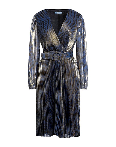 BLUMARINE Midi dress Blue 73% Silk, 27% Polyester
