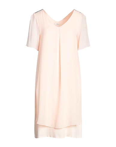 PANICALE Short dress Blush 67% Acetate, 33% Silk