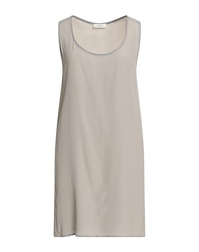 PANICALE Short dress Light grey 74% Acetate, 26% Silk, Viscose, Nylon, Metallic fiber
