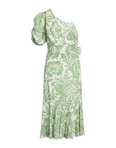 JOHANNA ORTIZ Vestito estivo Verde chiaro 100% Cotone