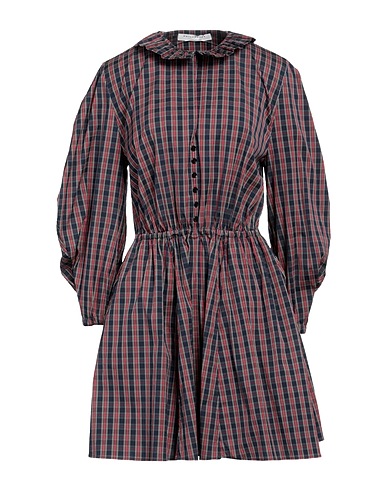 PHILOSOPHY di LORENZO SERAFINI Shirt dress Midnight blue 80% Cotton, 16% Polyamide, 4% Elastane
