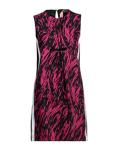 N°21 Short dress Garnet 100% Cotton, Acetate, Viscose, Polyurethane coated