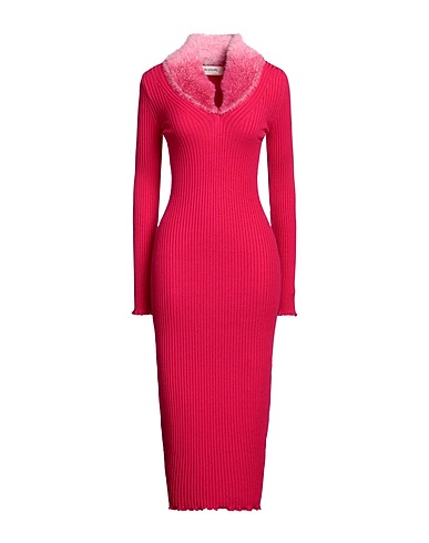 BLUGIRL Midi dress Magenta 52% Viscose, 26% Polyester, 22% Polyamide