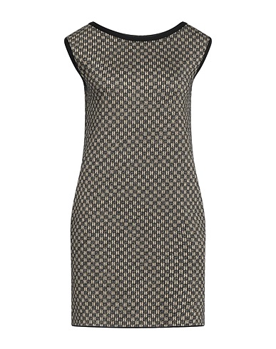 CHARLOTT Vestito corto Oro 100% Lana, Viscosa, Poliestere, Cupro
