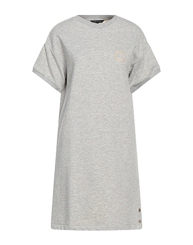 ARMANI EXCHANGE Short dress Light grey 66% Cotton, 34% Polyester, Elastane
