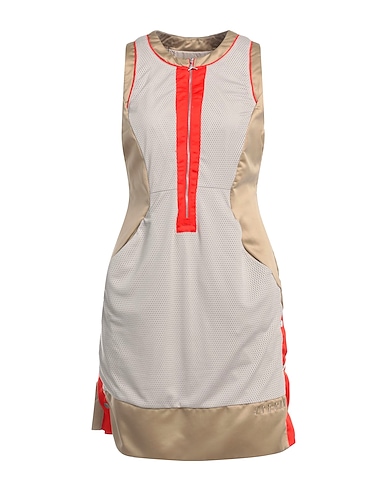 JORDAN Short dress Sand 100% Polyester, Nylon