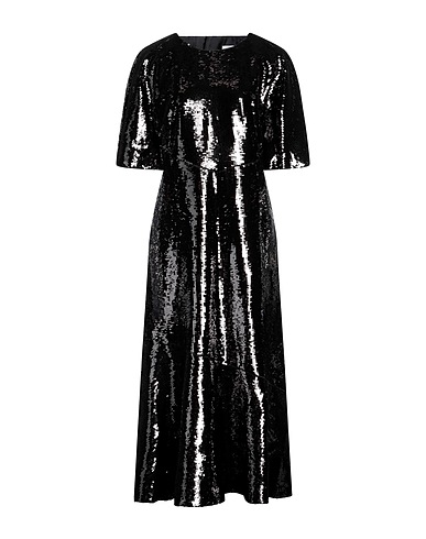 HUISHAN ZHANG Long dress Black 100% Polyester, PVC - Polyvinyl chloride