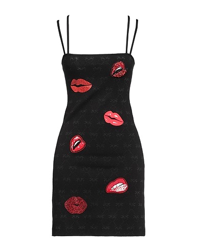 PINKO Short dress Black 55% Viscose, 45% Polyester