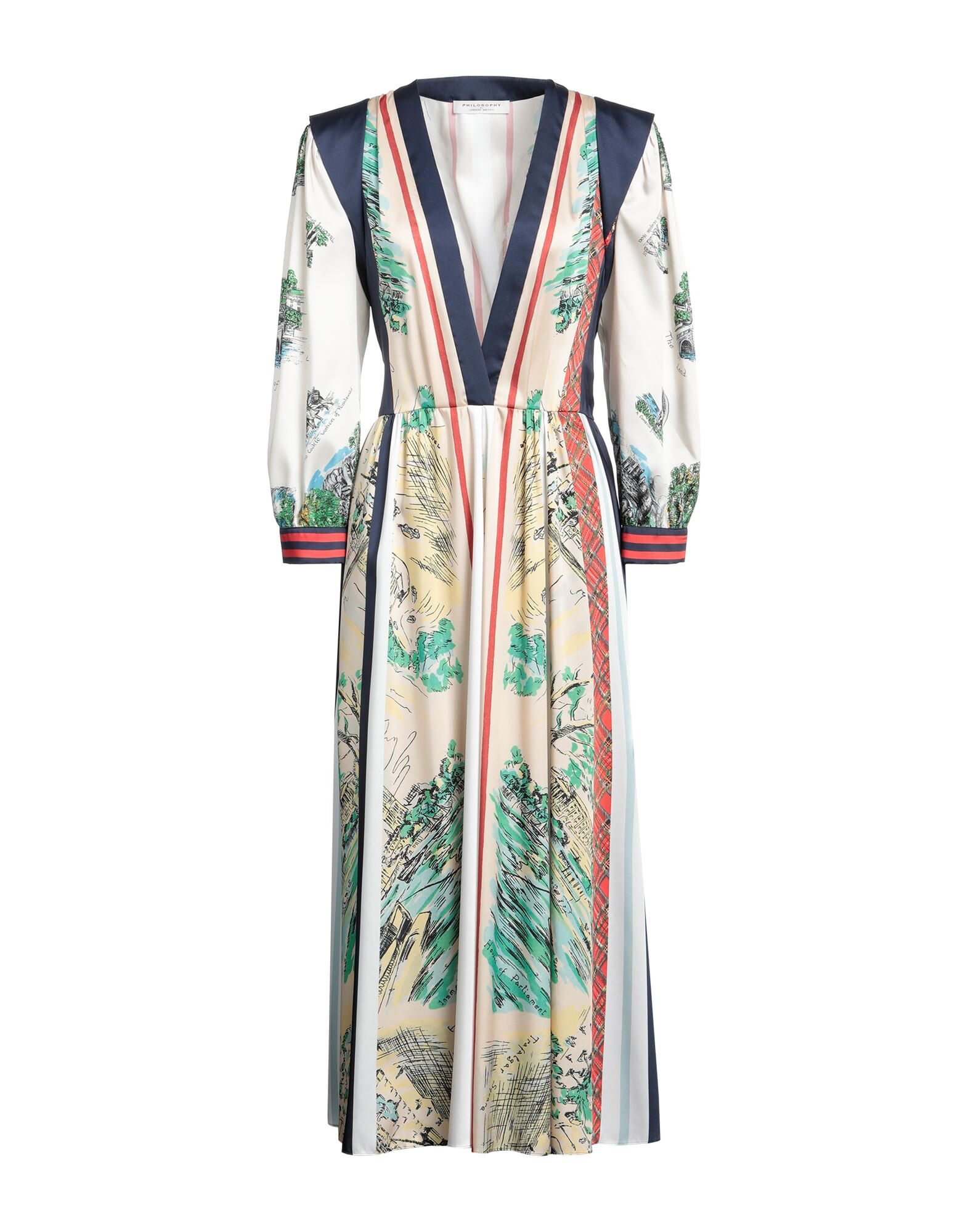 PHILOSOPHY di LORENZO SERAFINI - ミディ丈ワンピース