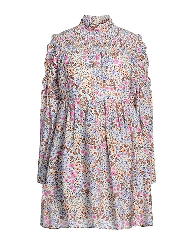 MUNTHE Short dress White 70% Organic cotton, 30% Silk