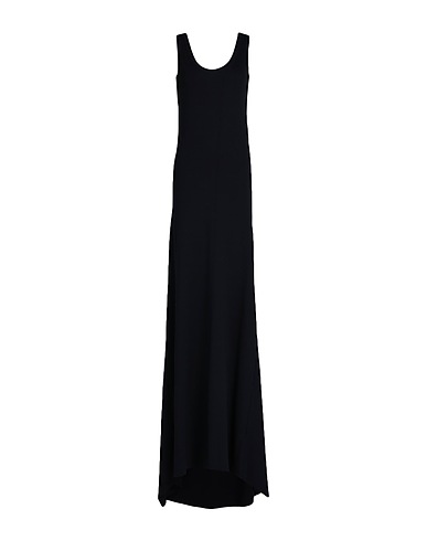 ANN DEMEULEMEESTER Langes Kleid Schwarz 100% Baumwolle
