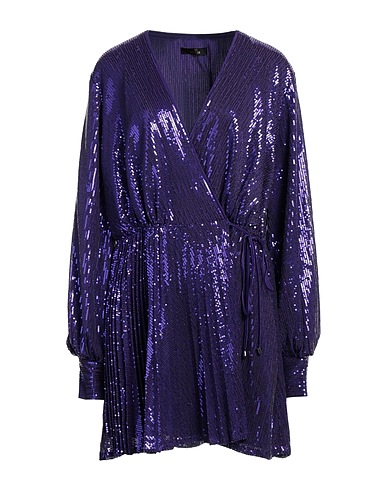 ACTITUDE by TWINSET Sequin dress Purple 95% Polyester, 5% Elastane