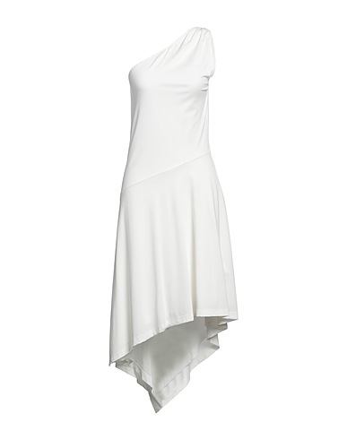 JW ANDERSON Midi dress Ivory 50% Viscose, 39% Polyamide, 11% Elastane