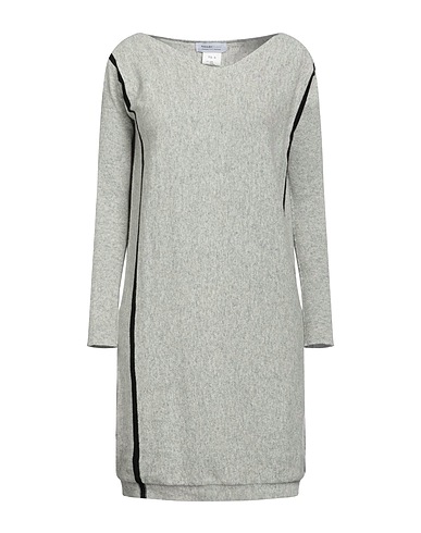 PIANURASTUDIO Kurzes Kleid Hellgrau 40% Wolle, 40% Baumwolle, 20% Polyamid